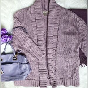 Loft Lavender Open Cardigan Size XL
